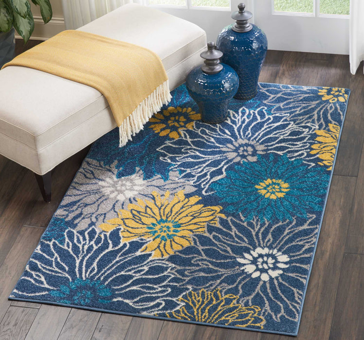 Nourison Passion PSN17 Blue Area Rug