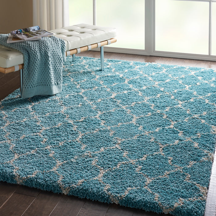 Nourison Amore AMOR2 Aqua Area Rug