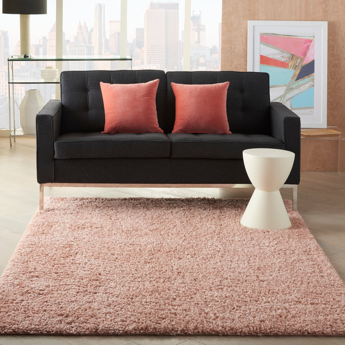 Nourison Malibu Shag MSG01 Blush Area Rug