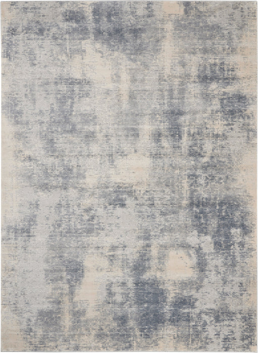 Nourison Rustic Textures RUS02 Blue/Ivory Area Rug