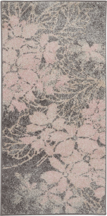 Nourison Tranquil TRA08 Grey/Pink Area Rug