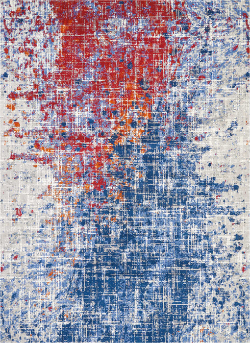 Nourison Twilight TWI25 Red/Blue Area Rug