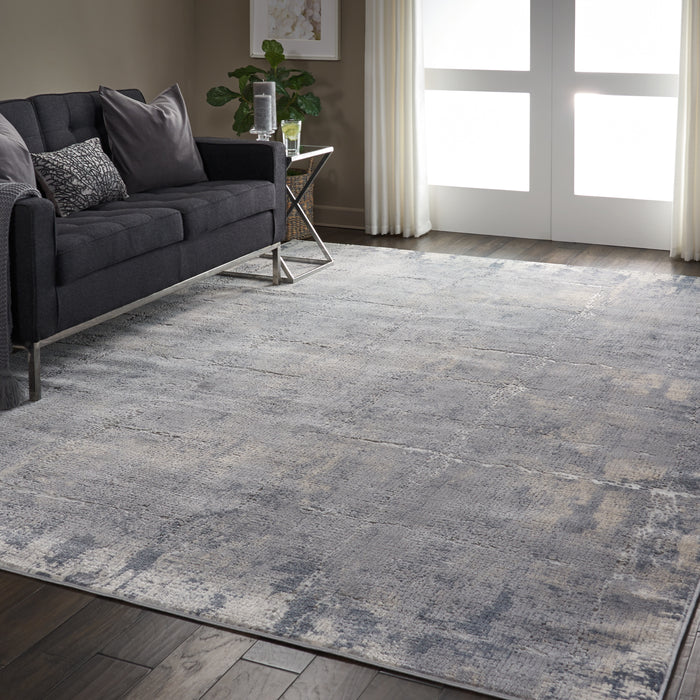 Nourison Rustic Textures RUS06 Grey/Beige Area Rug