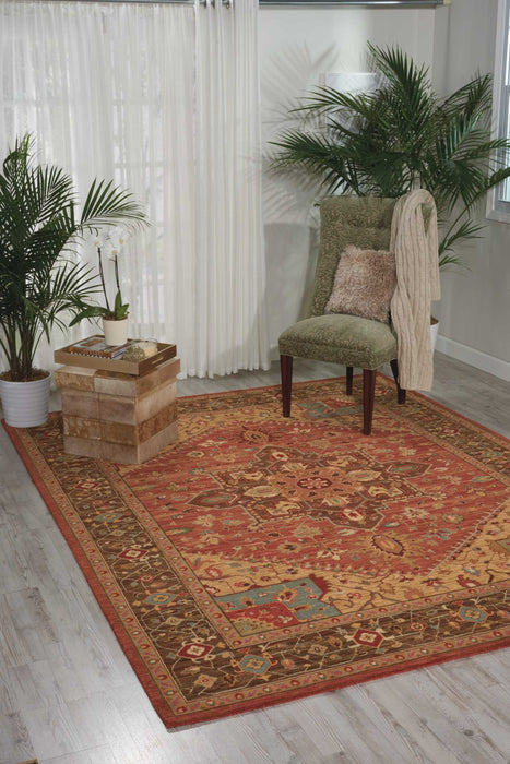 Nourison Living Treasures LI01 Rust Area Rug