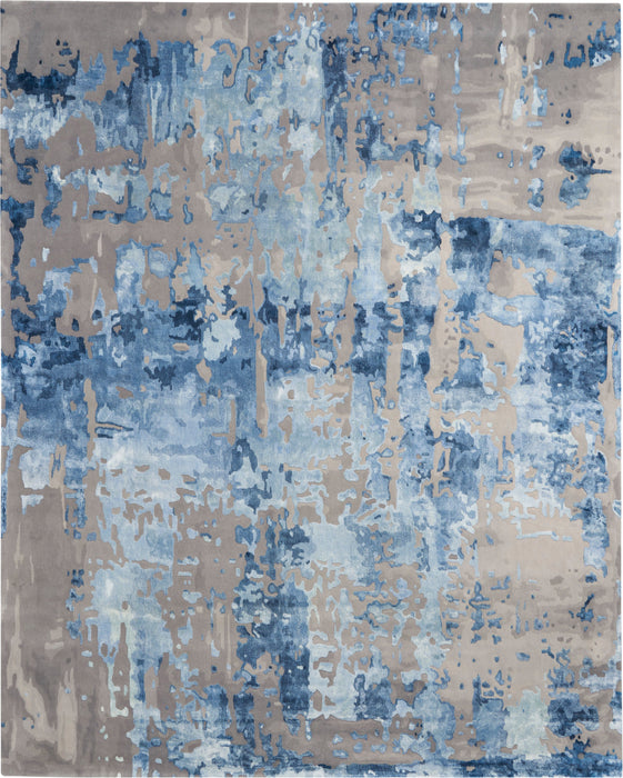 Nourison Prismatic PRS10 Blue/Grey Area Rug