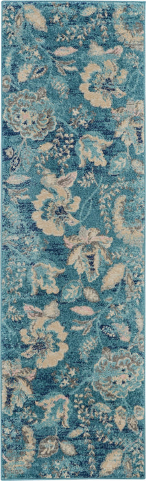 Nourison Tranquil TRA02 Turquoise Area Rug