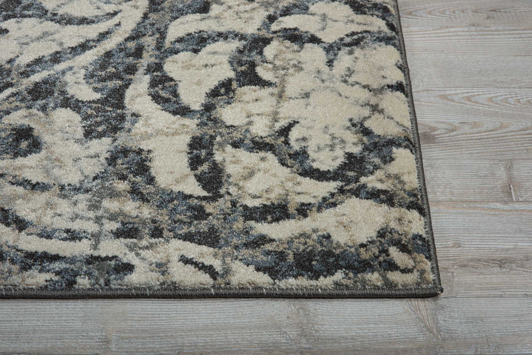 Nourison Maxell MAE10 Ivory/Charcoal Area Rug