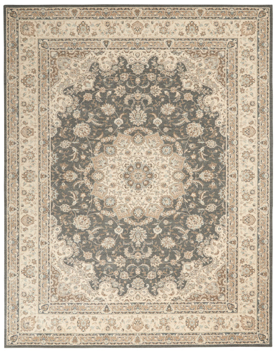 Nourison Living Treasures LI15 Grey/Ivory Area Rug