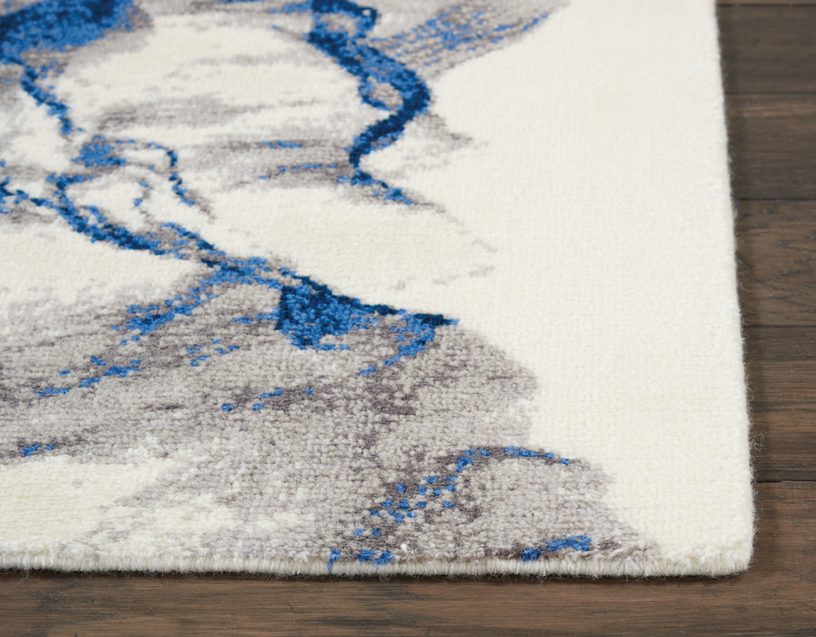 Nourison Twilight TWI27 Ivory/Blue Area Rug