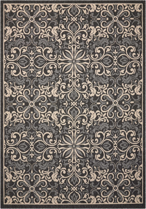 Nourison Caribbean CRB12 Charcoal Area Rug