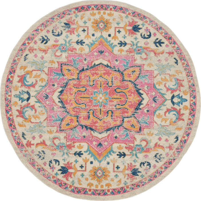 Nourison Passion PSN25 Ivory/Pink Area Rug