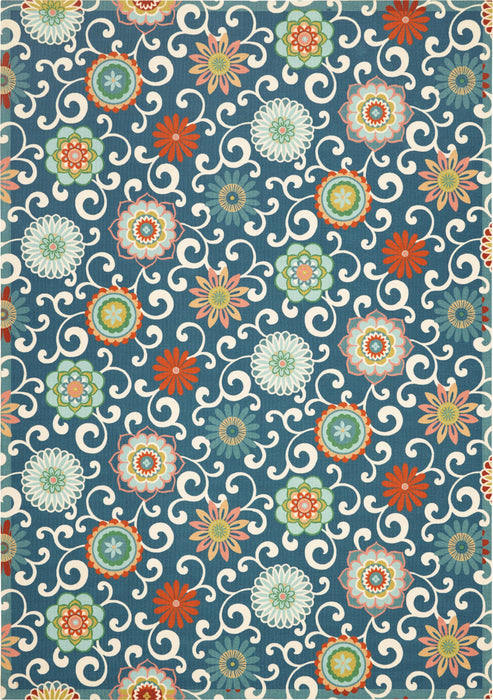 Nourison Sun N' Shade SND84 Blue/Multicolor Area Rug