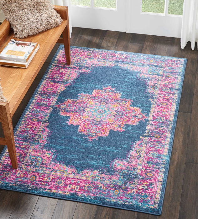 Nourison Passion PSN03 Blue Area Rug