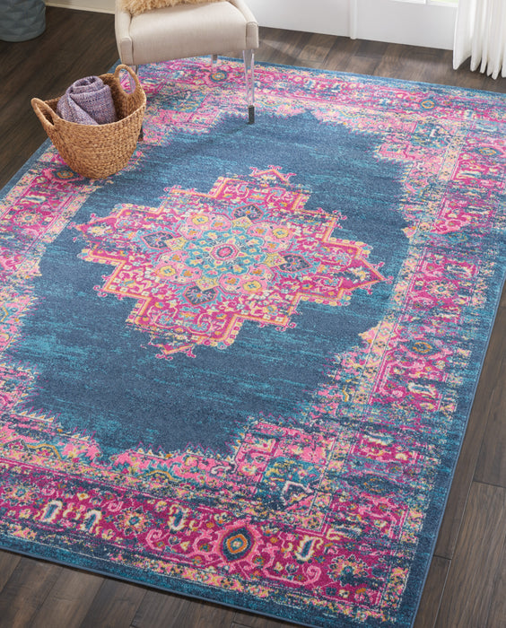 Nourison Passion PSN03 Blue Area Rug