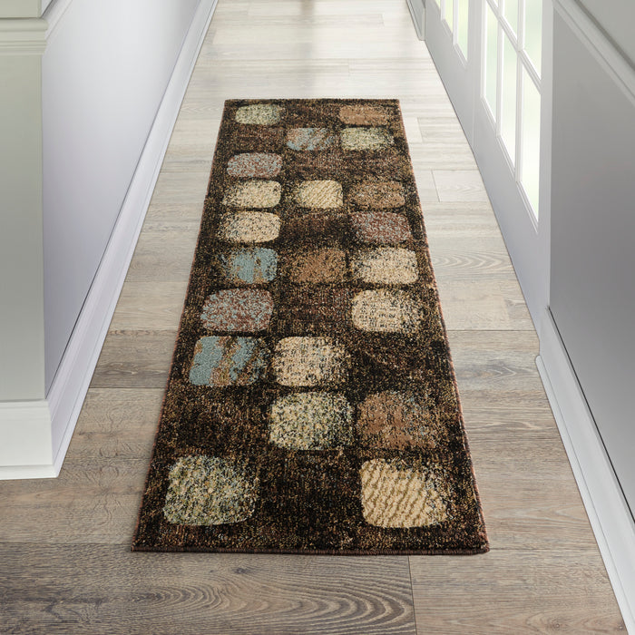 Nourison Modesto MDS01 Charcoal Area Rug