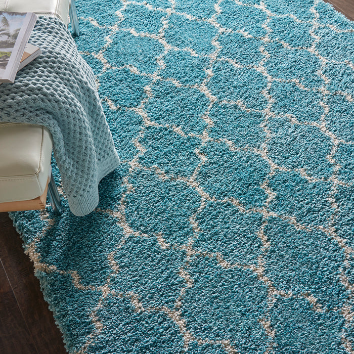 Nourison Amore AMOR2 Aqua Area Rug