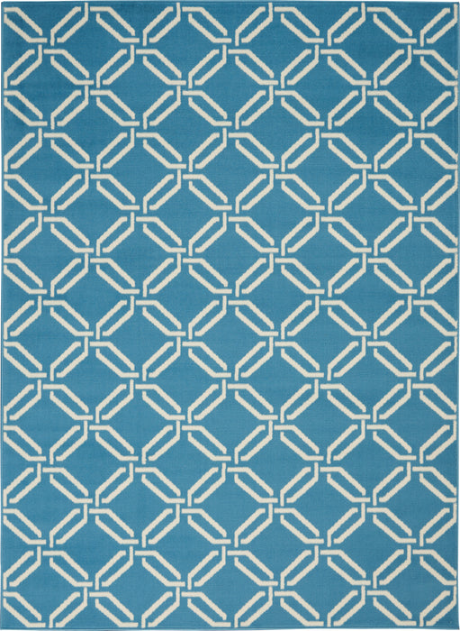 Nourison Jubilant JUB17 Blue Area Rug