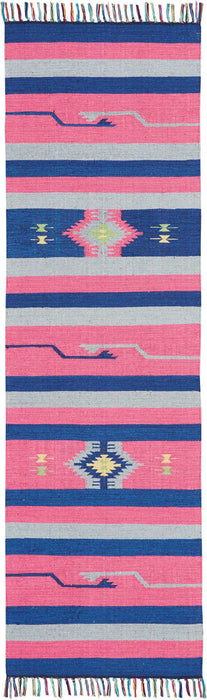 Nourison Baja BAJ01 Pink/Blue Area Rug