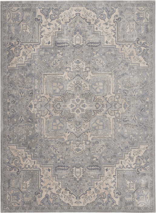 Nourison Moroccan Celebration KI382 Silver Area Rug