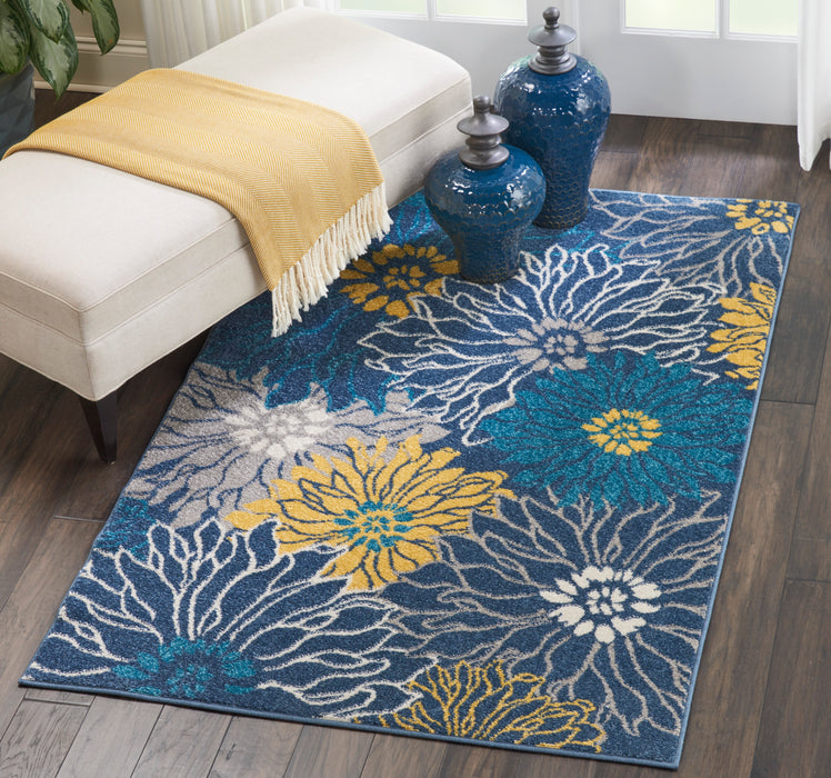 Nourison Passion PSN17 Blue Area Rug