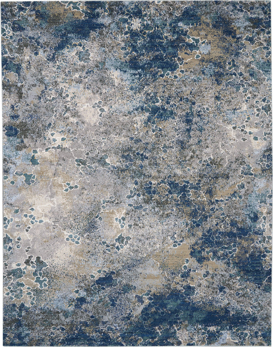 Nourison Artworks ATW02 Blue/Grey Area Rug