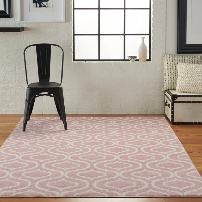 Nourison Jubilant JUB19 Pink Area Rug