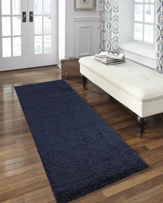 Nourison Malibu Shag MSG01 Navy Area Rug