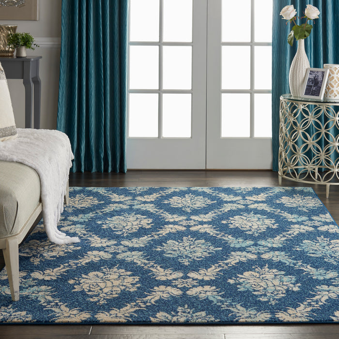 Nourison Tranquil TRA09 Navy/Light Blue Area Rug