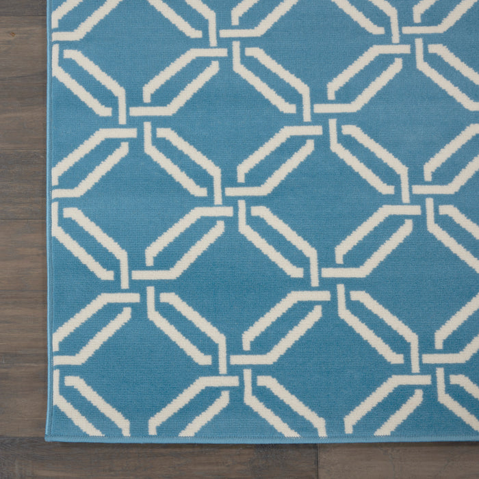 Nourison Jubilant JUB17 Blue Area Rug