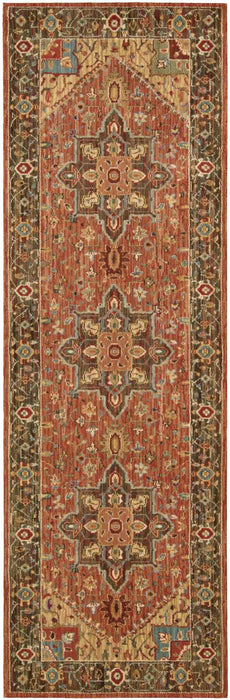 Nourison Living Treasures LI01 Rust Area Rug