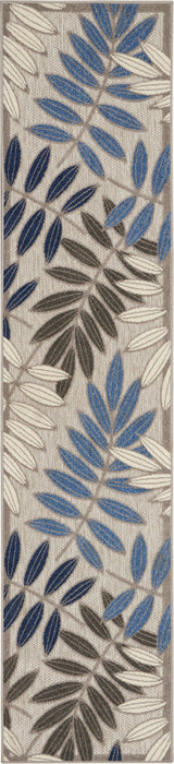 Nourison Aloha ALH18 Grey/Blue Area Rug