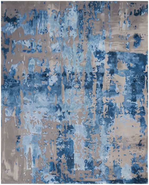 Nourison Prismatic PRS10 Blue/Grey Area Rug