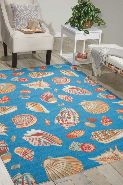 Nourison Sun N' Shade SND22 Azure Area Rug