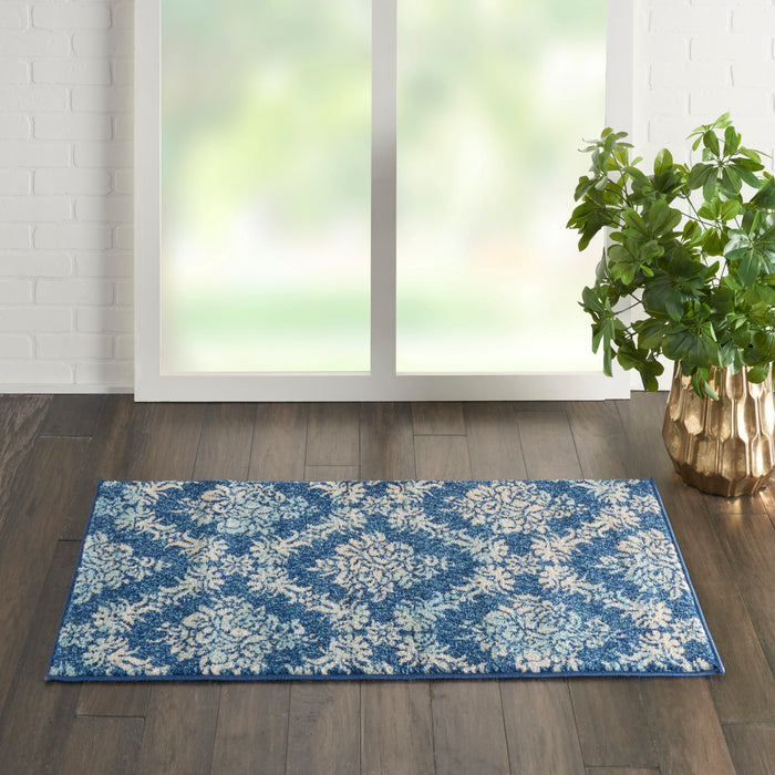 Nourison Tranquil TRA09 Navy/Light Blue Area Rug