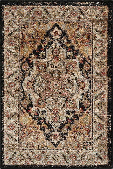 Nourison Delano DEL05 Black Area Rug