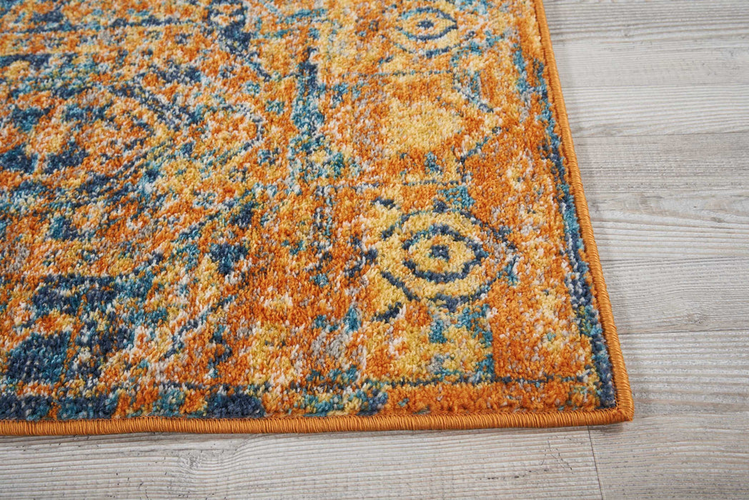 Nourison Passion PSN07 Teal/Sun Area Rug