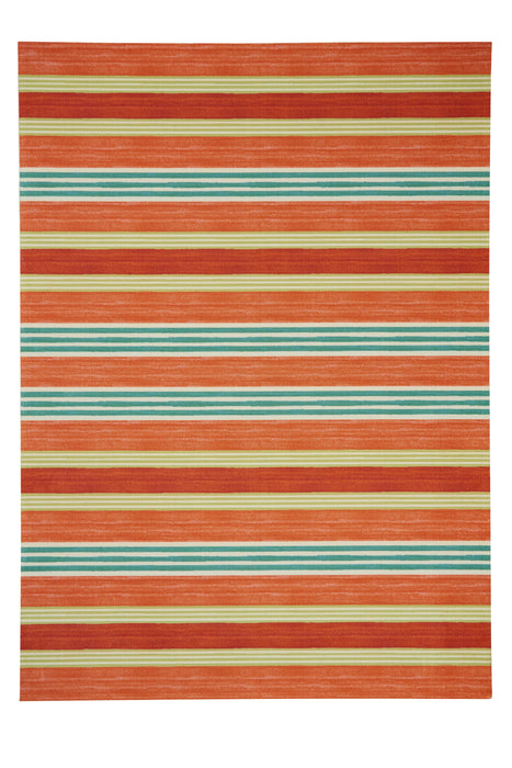 Nourison Sun N' Shade SND71 Orange Area Rug