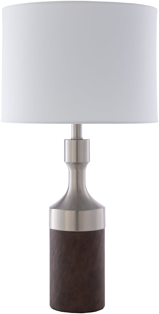 Livabliss Memphis MPS-001 Modern Nickel Brown Table Lamp