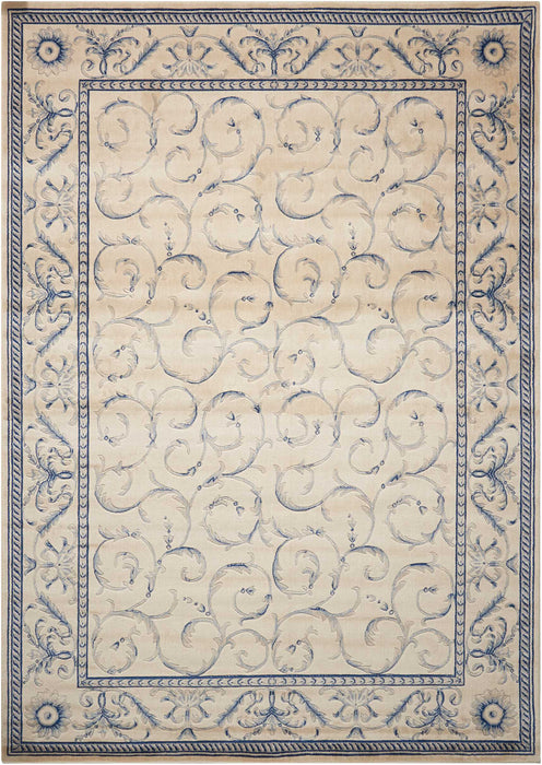 Nourison Somerset ST02 Ivory/Blue Area Rug