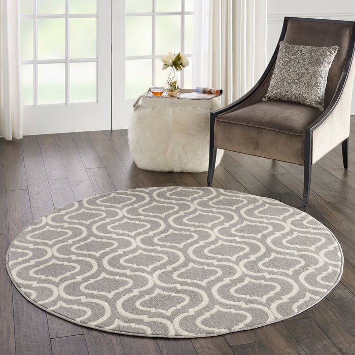 Nourison Jubilant JUB19 Grey Area Rug