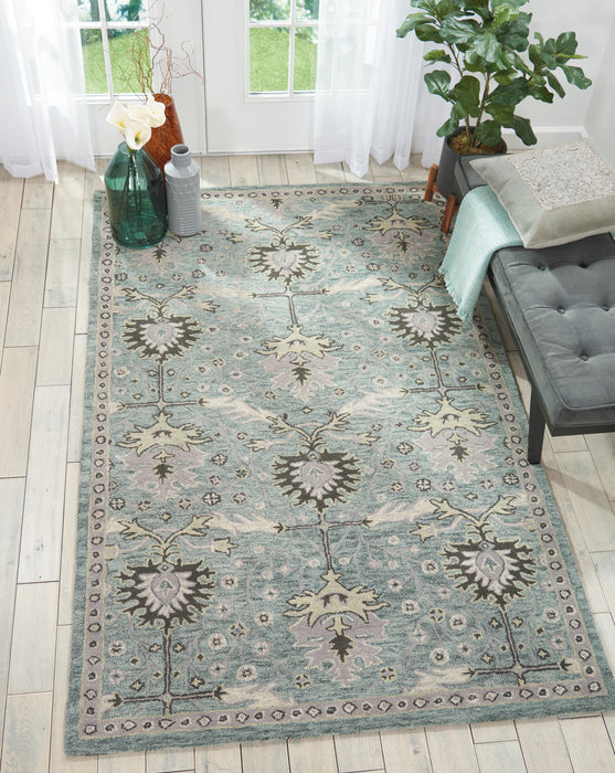 Nourison Jazmine JAZ02 Seafoam Area Rug