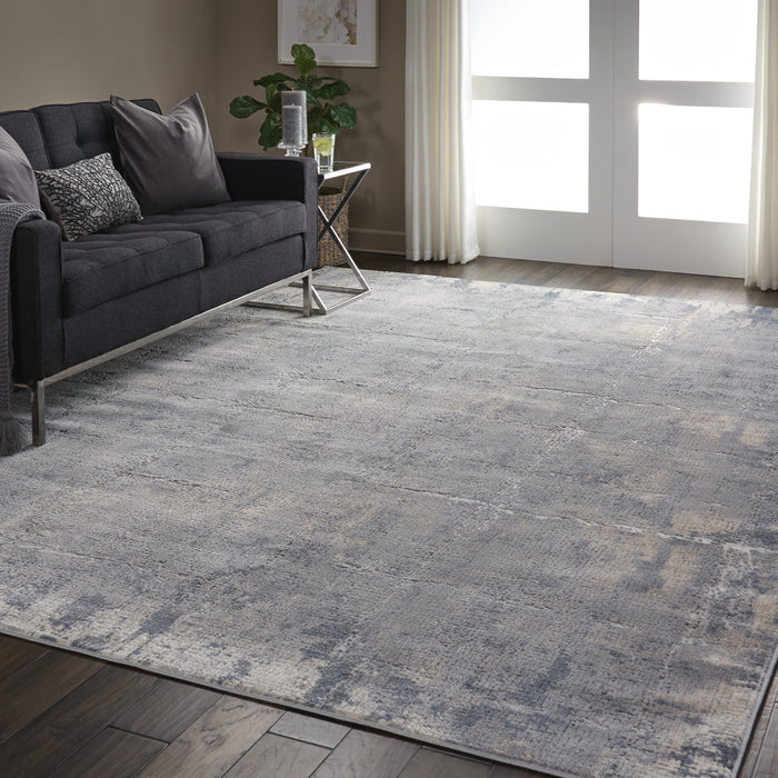 Nourison Rustic Textures RUS06 Grey/Beige Area Rug