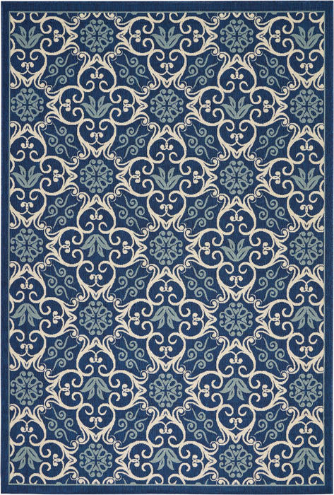 Nourison Caribbean CRB02 Navy Area Rug