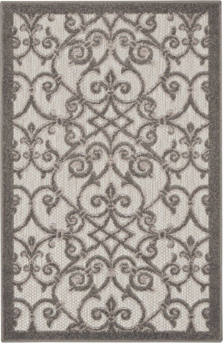 Nourison Aloha ALH21 Grey/Charcoal Area Rug