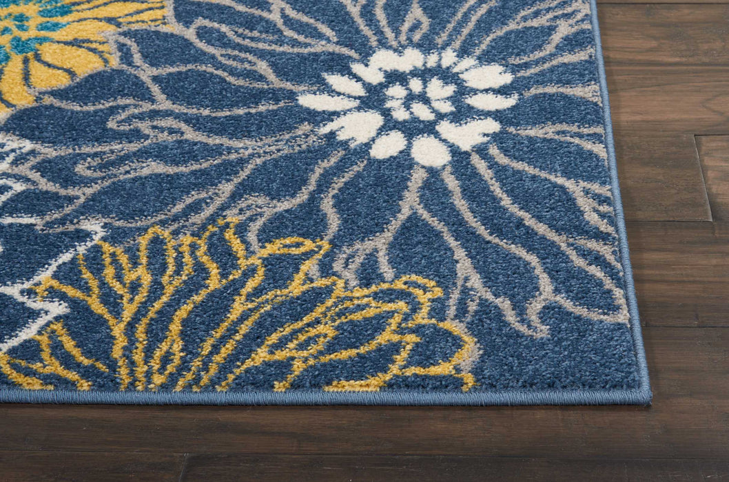 Nourison Passion PSN17 Blue Area Rug