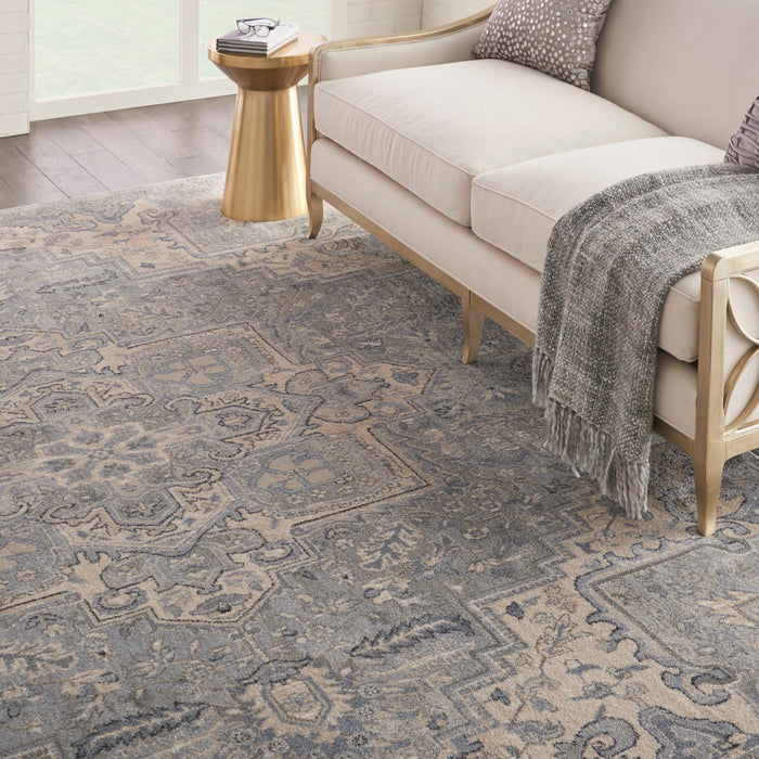 Nourison Moroccan Celebration KI382 Silver Area Rug