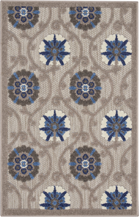 Nourison Aloha ALH19 Grey/Blue Area Rug