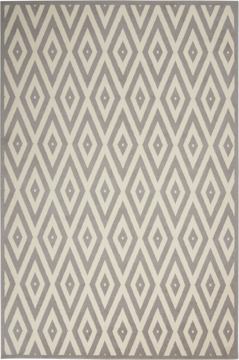 Nourison Grafix GRF18 White/Grey Area Rug