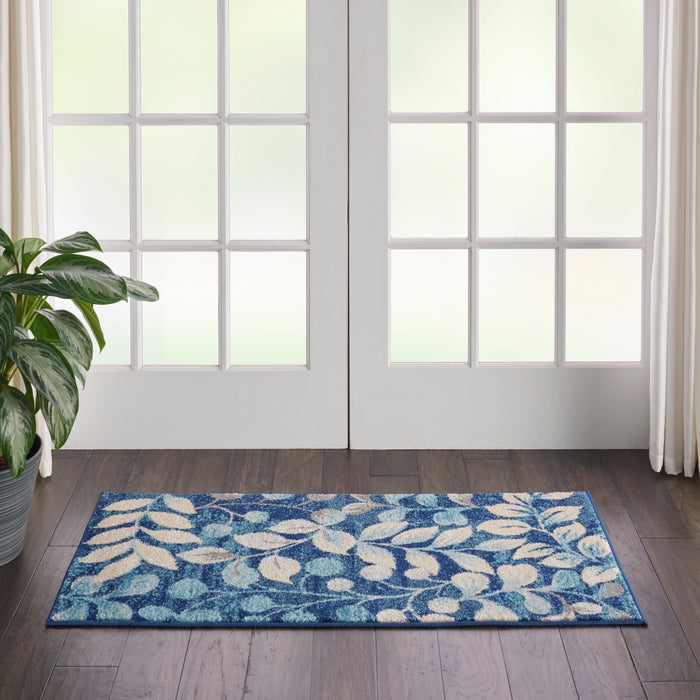 Nourison Tranquil TRA03 Navy Area Rug