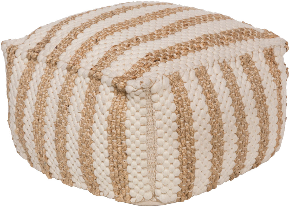 Livabliss Oak Cove OCPF-4001 Natural Fiber Woven Pouf